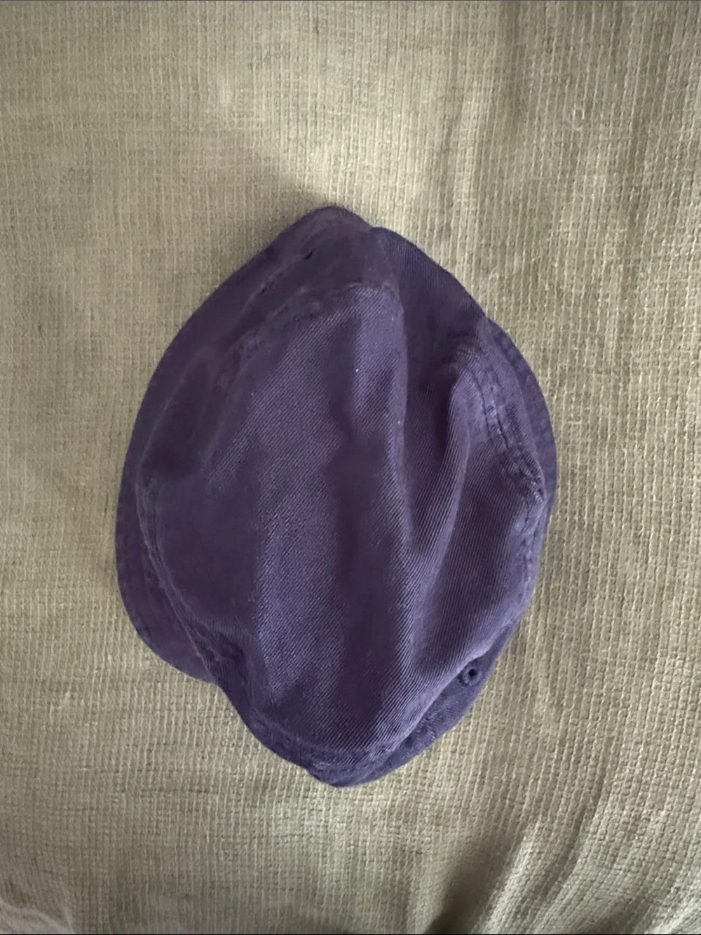 Ralph Lauren Navy Cotton Bucket Hat with Flag Accent